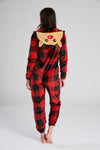 Loungeable Womens Red Check Reindeer Onesie