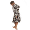 Boys Grey Camo Dressing Gown