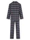 Walker Reid Mens Brushed Cotton Black Check Pyjamas