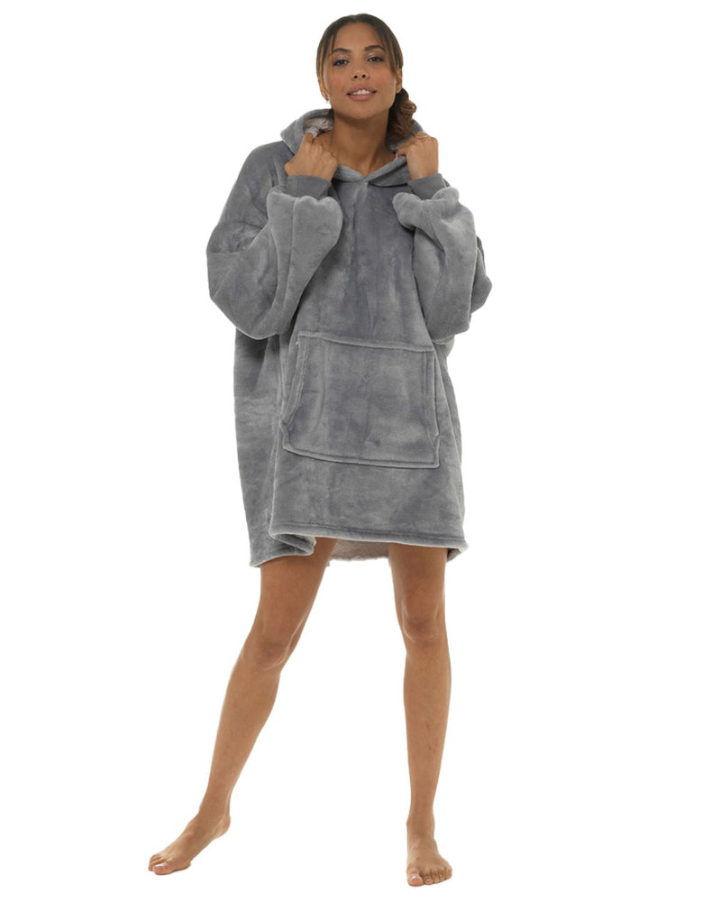 Foxbury Womens Sherpa Lined Snuggle Hoodie