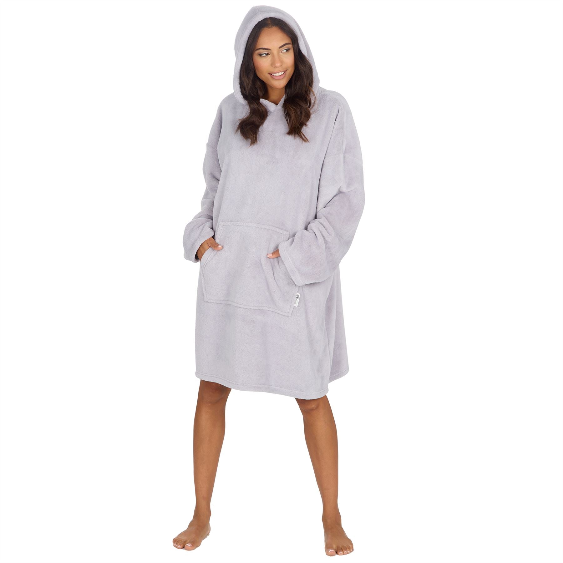 Huggable Adults Plain Oversized Fleece Hoodie