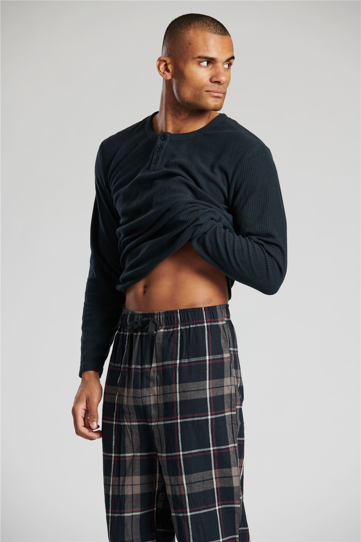 Loungeable Mens Fleece & Brushed Cotton Pyjamas