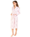 La Marquise Womens Primrose in Bloom Mock Quilt Robe