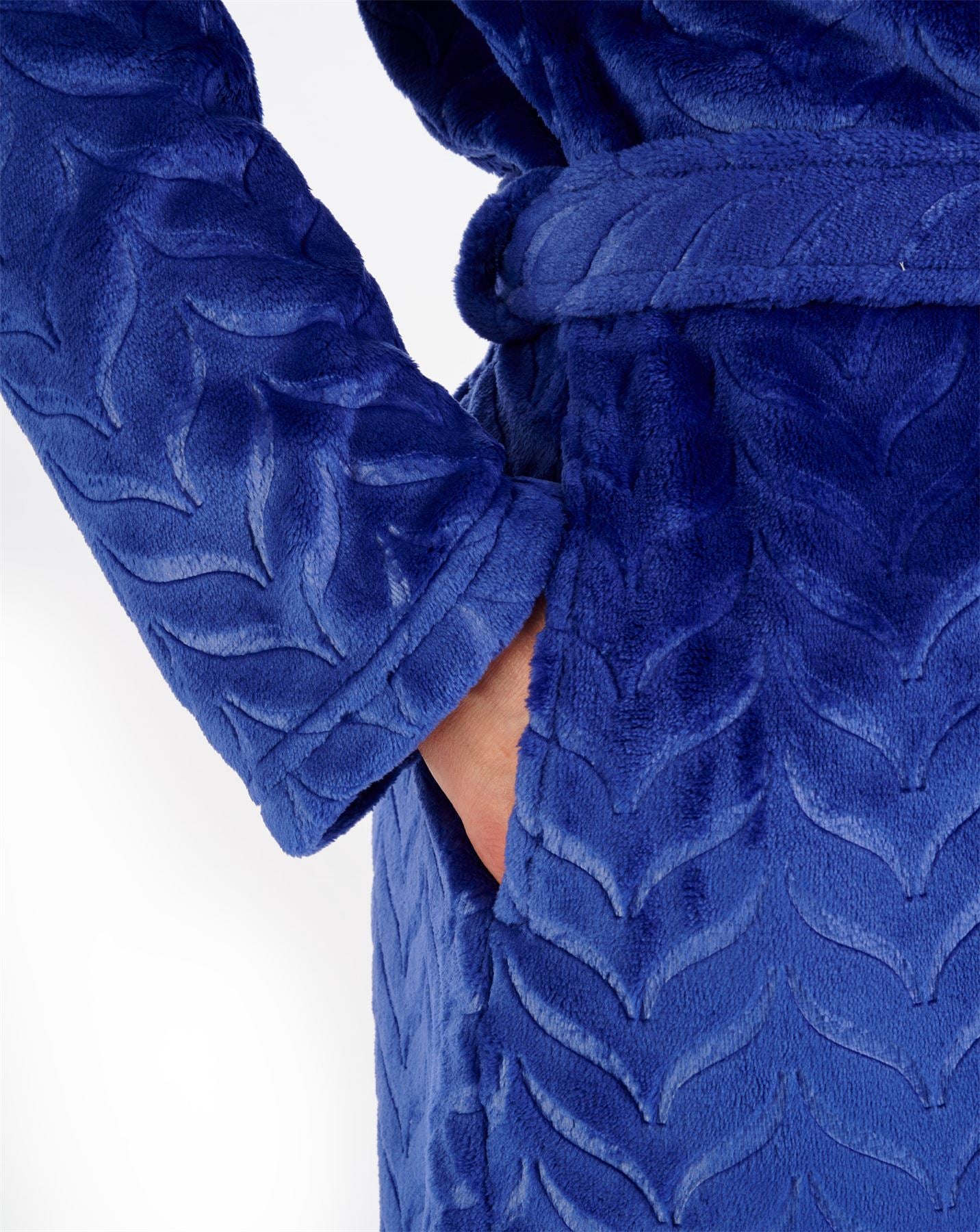 Slenderella Womens Embossed Wrap Dressing Gown