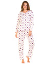 Sue Marks Womens Misty Dots Long Sleeve Pyjamas