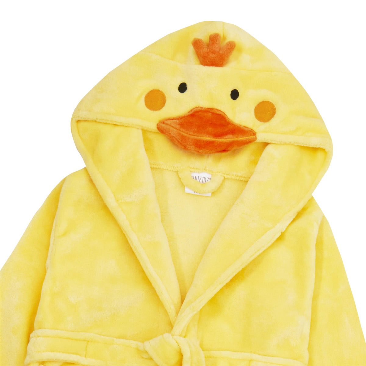 Kids Yellow Duck Fleece Dressing Gown