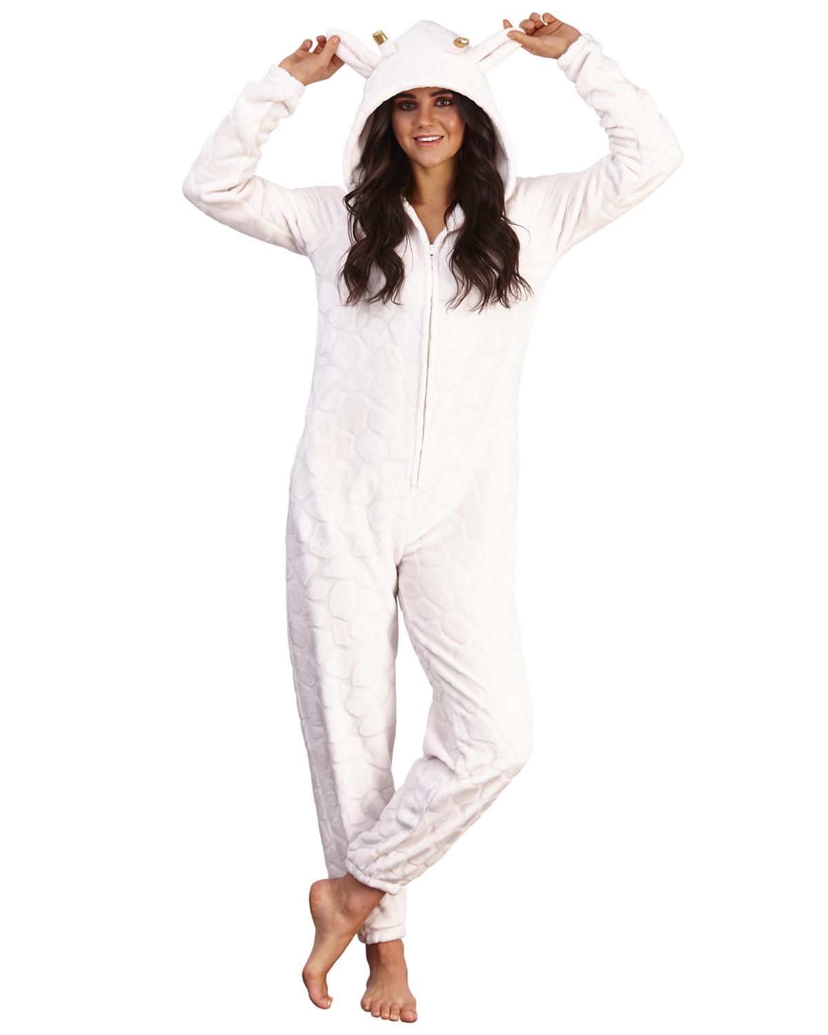 Loungeable Womens White Giraffe Onesie