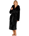 Slenderella Womens Luxury Flannel Fleece 46" Hooded Robe