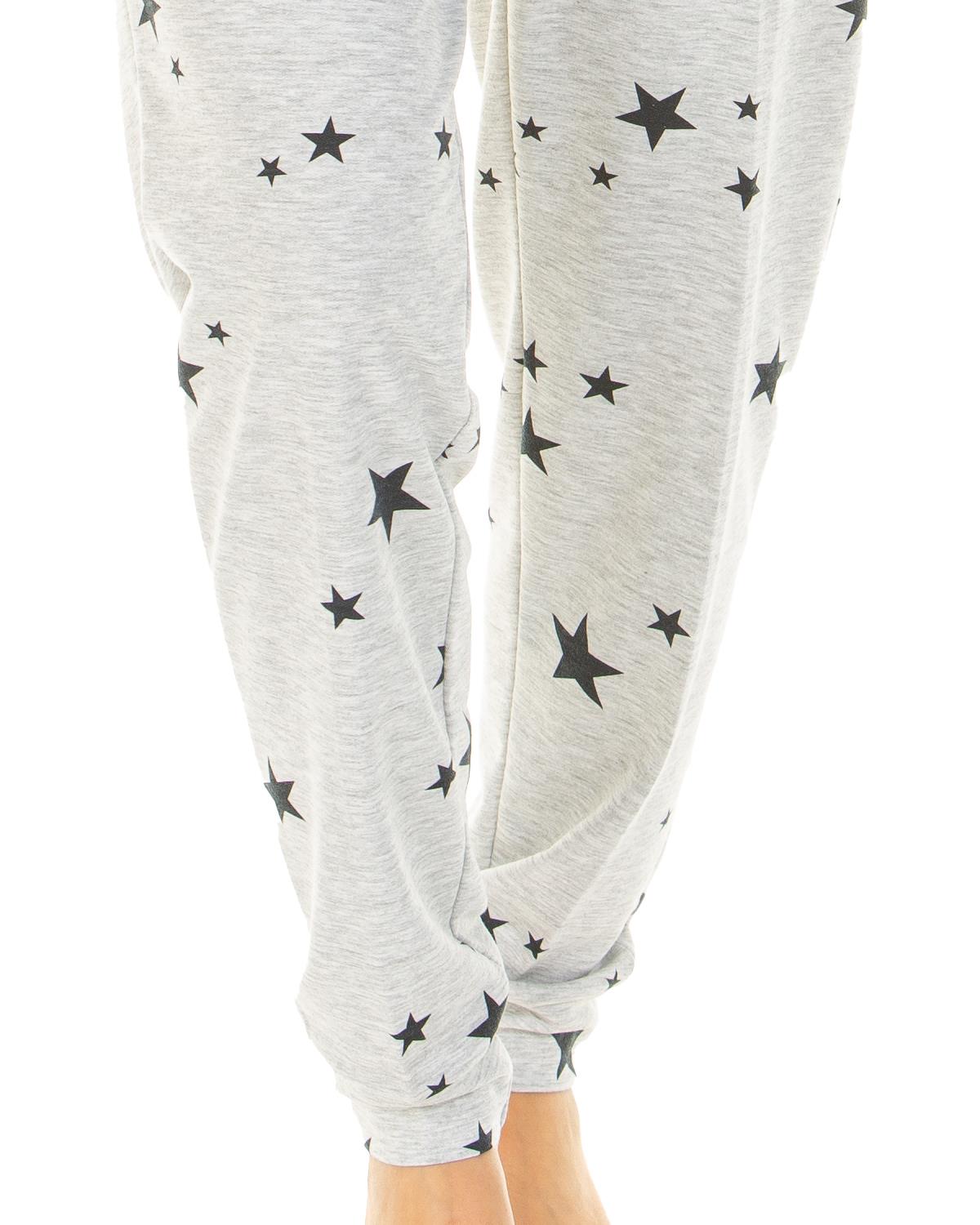 La Marquise Womens Starry Days Cowl Neck Pyjamas