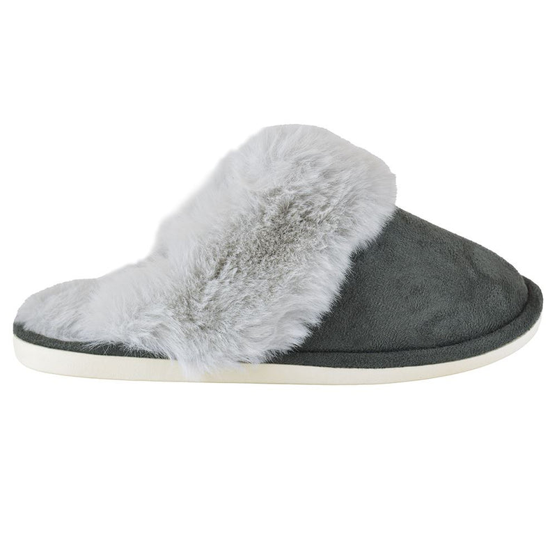 Follow That Dream Womens Faux Fur Lined Slippers