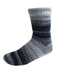 Tom Franks Mens Grey Sherpa Lined Slipper Socks