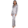 Slumber Party Womens Satin Long Pyjamas