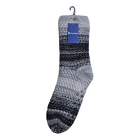 Tom Franks Mens Grey Sherpa Lined Slipper Socks