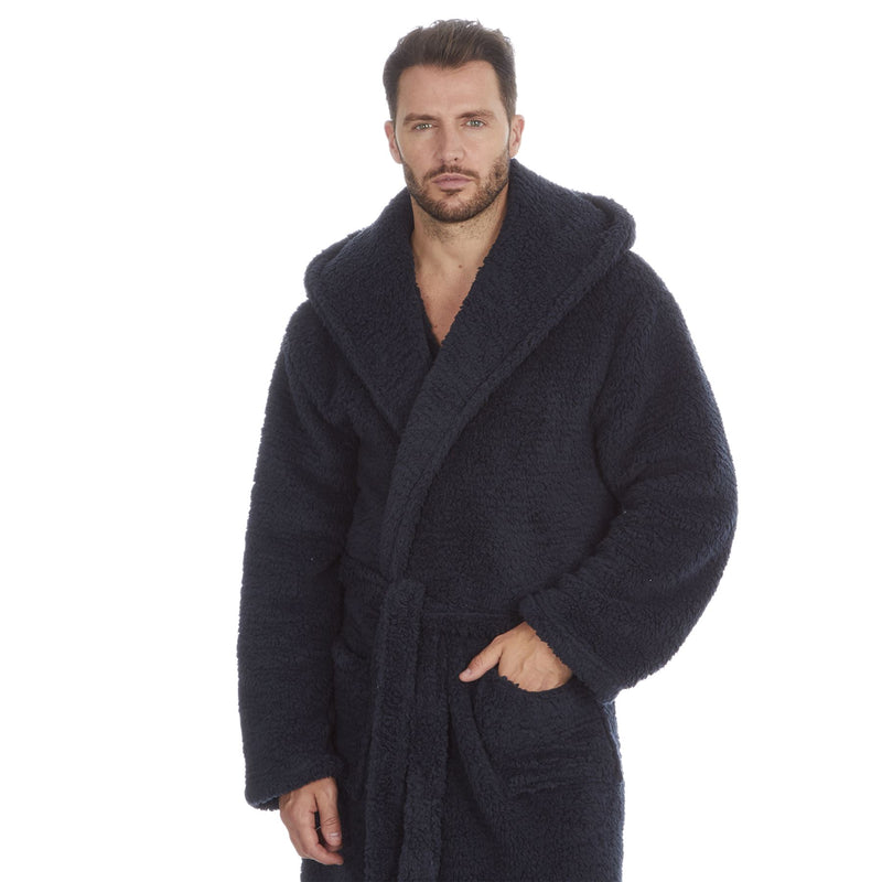 Cargo Bay Mens Borg Fleece Dressing Gown