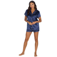 Slumber Party Womens Satin Short Pyjamas