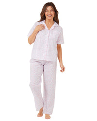 Marlon Womens Swirl Leaf Short Sleeve Pyjamas