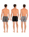 Tom Franks Mens 3 Pack Woven Boxer Shorts