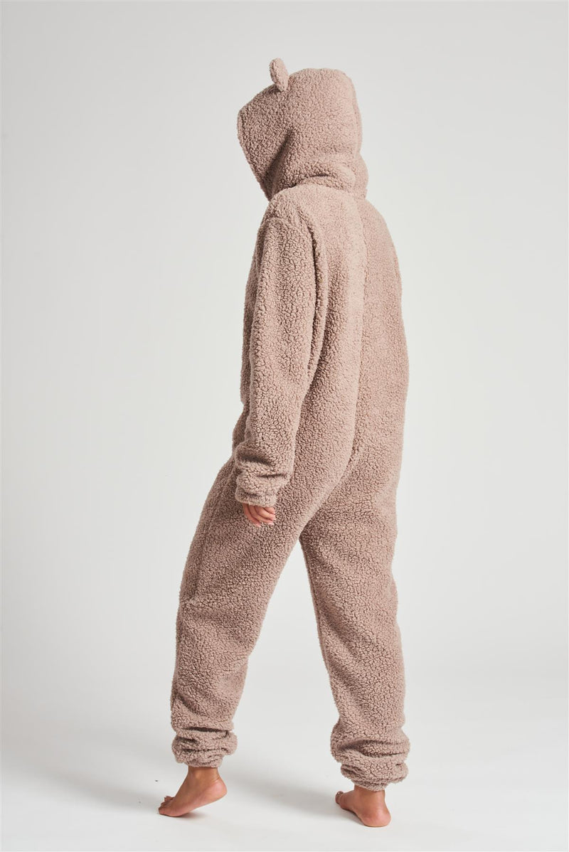 Loungeable Womens Teddy Sherpa Onesie