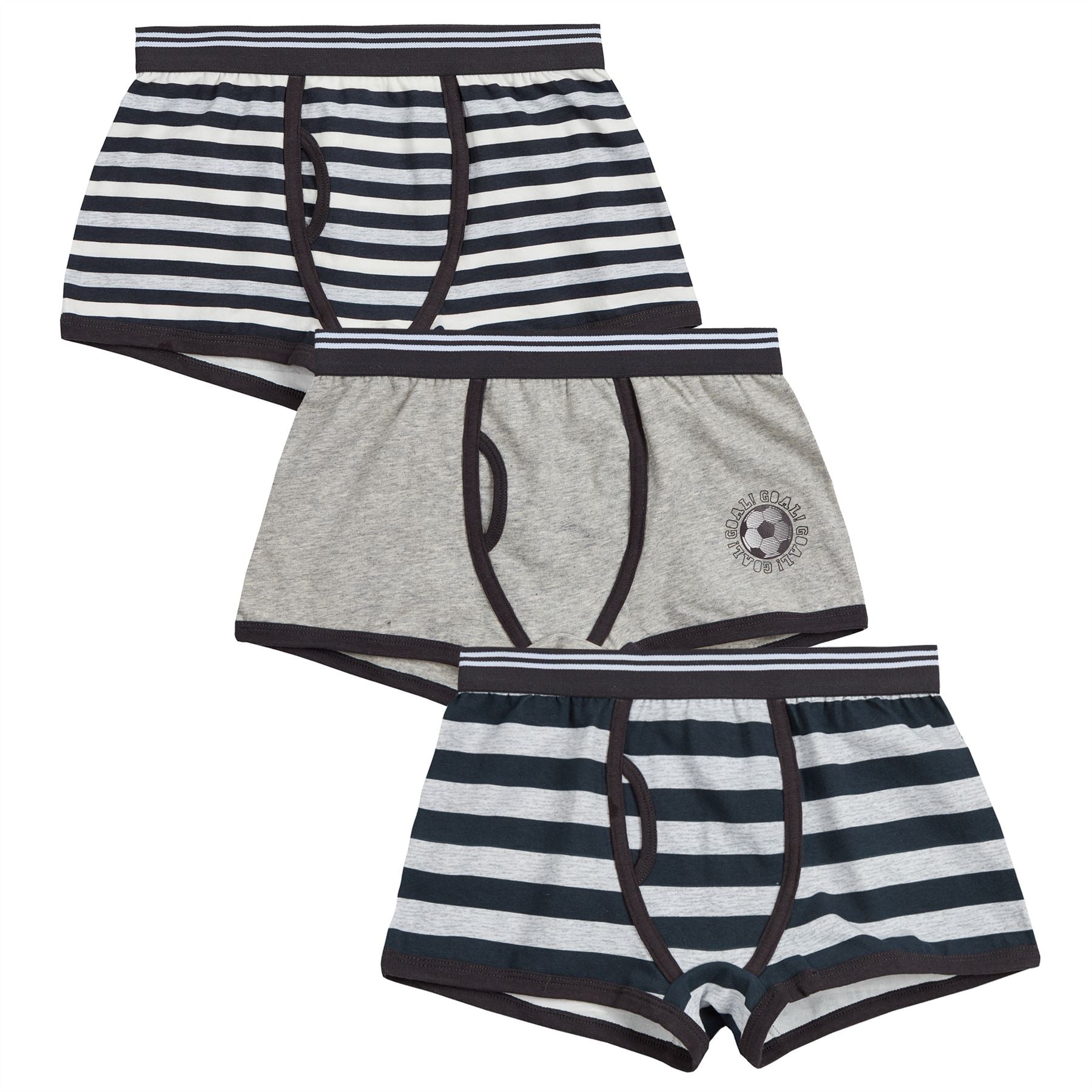 Boys 9 Pairs Multipack Cotton Boxers