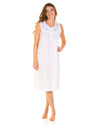 La Marquise Womens Emily Dot Sleeveless Woven Nightdress