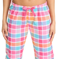 Forever Dreaming Womens Check Print Button Pyjamas