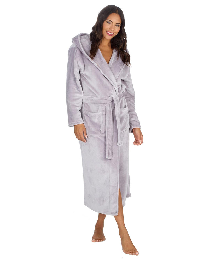 Forever Dreaming Womens Shimmer Fleece Dressing Gown