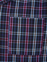 Walker Reid Mens 100% Woven Cotton Check Pyjamas