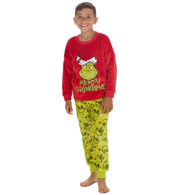 The Grinch Juniors Christmas Fleece Pyjamas