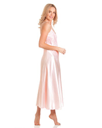 Lady Olga Womens Satin Long Nightdress