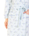 La Marquise Womens Primrose in Bloom Mock Quilt Robe