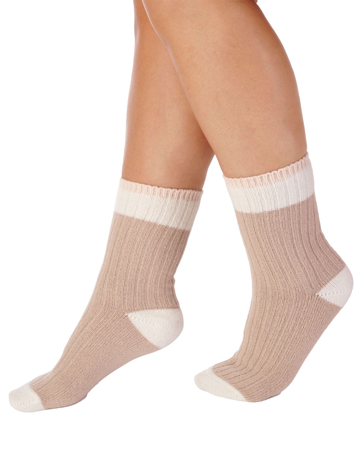 Slenderella Womens Classic Rib Bed Socks