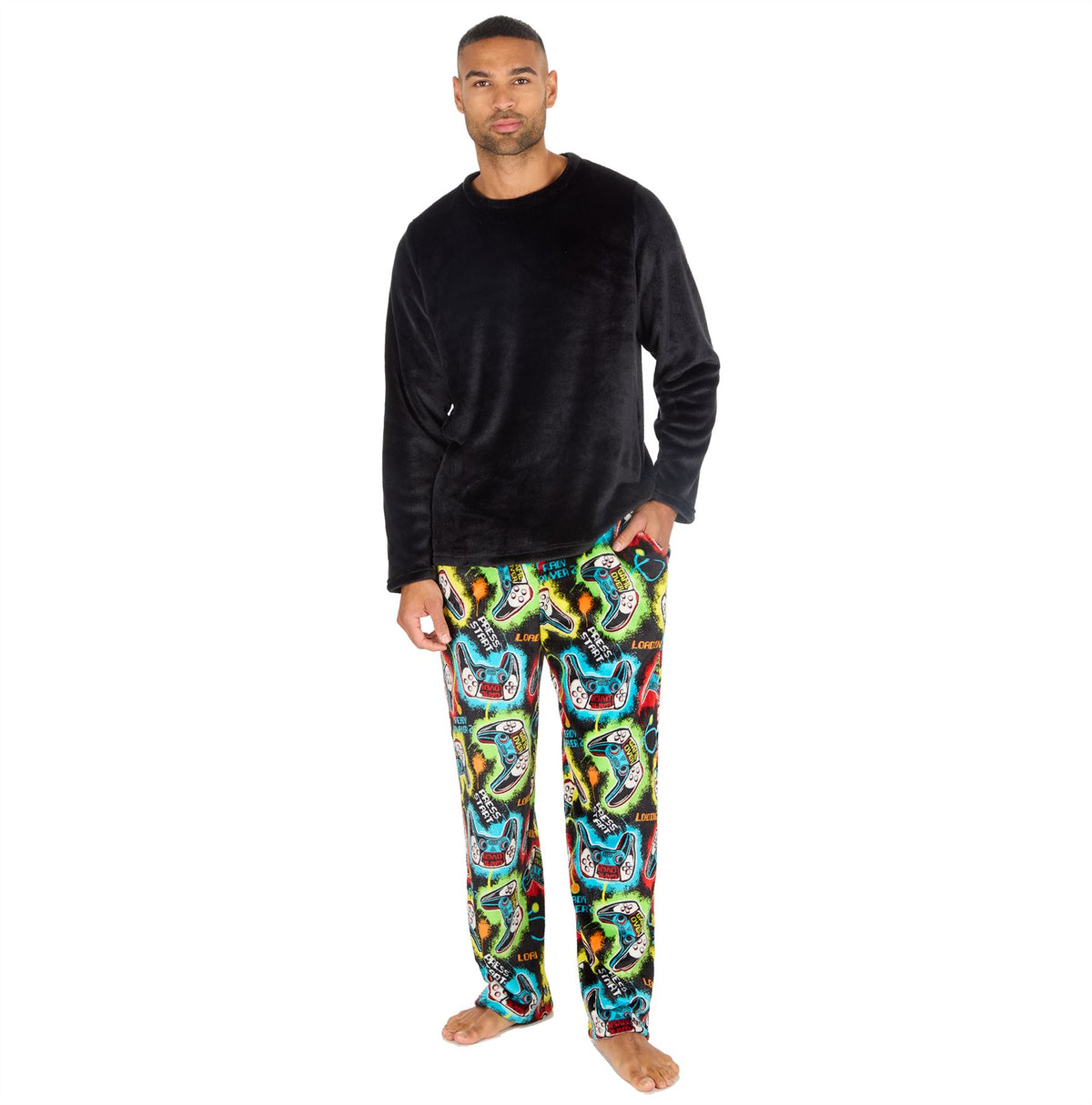 Cargo Bay Mens Polished Fleece Gaming Pyjamas