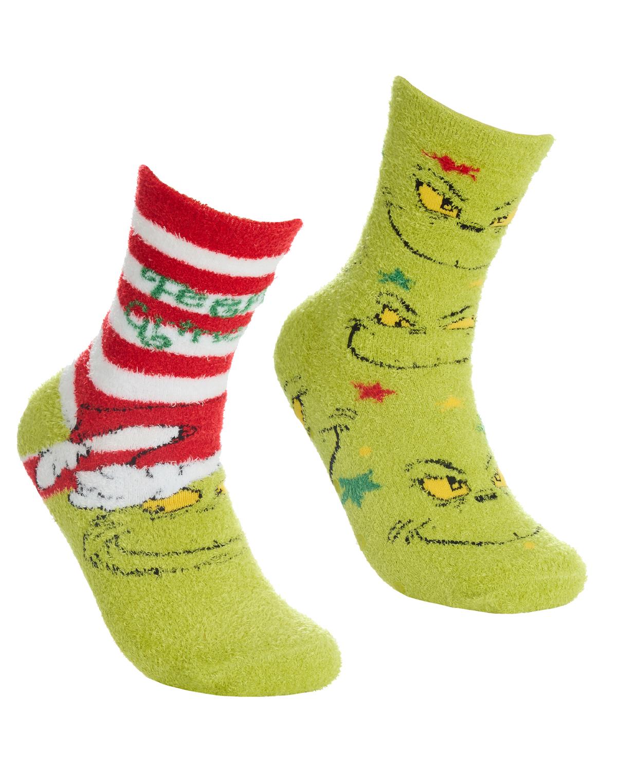 The Grinch Womens 2 Pack Christmas Cosy Socks