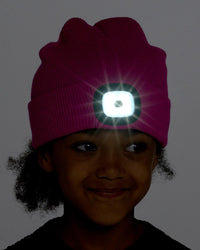 Kids LED Light Knitted Beanie Hat