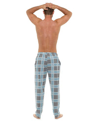 Foxbury Mens Microfleece Check Lounge Pants