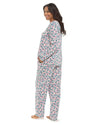 Wolf & Harte Womens Polar Fleece Floral Pyjamas