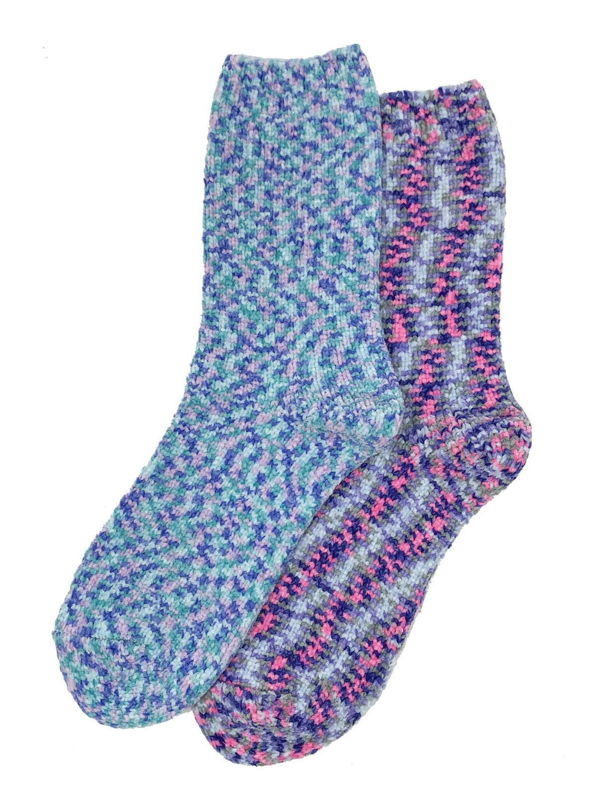 Nice Socks Womens 2 Pack Blue Speckled Cosy Socks