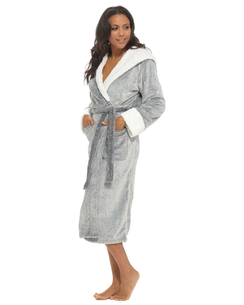 Slumber Hut Womens Shimmer Fleece Dressing Gown