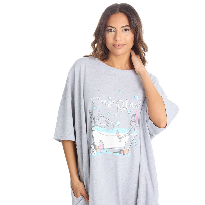 Slumber Party Womens Oversized Sleep T-Shirt